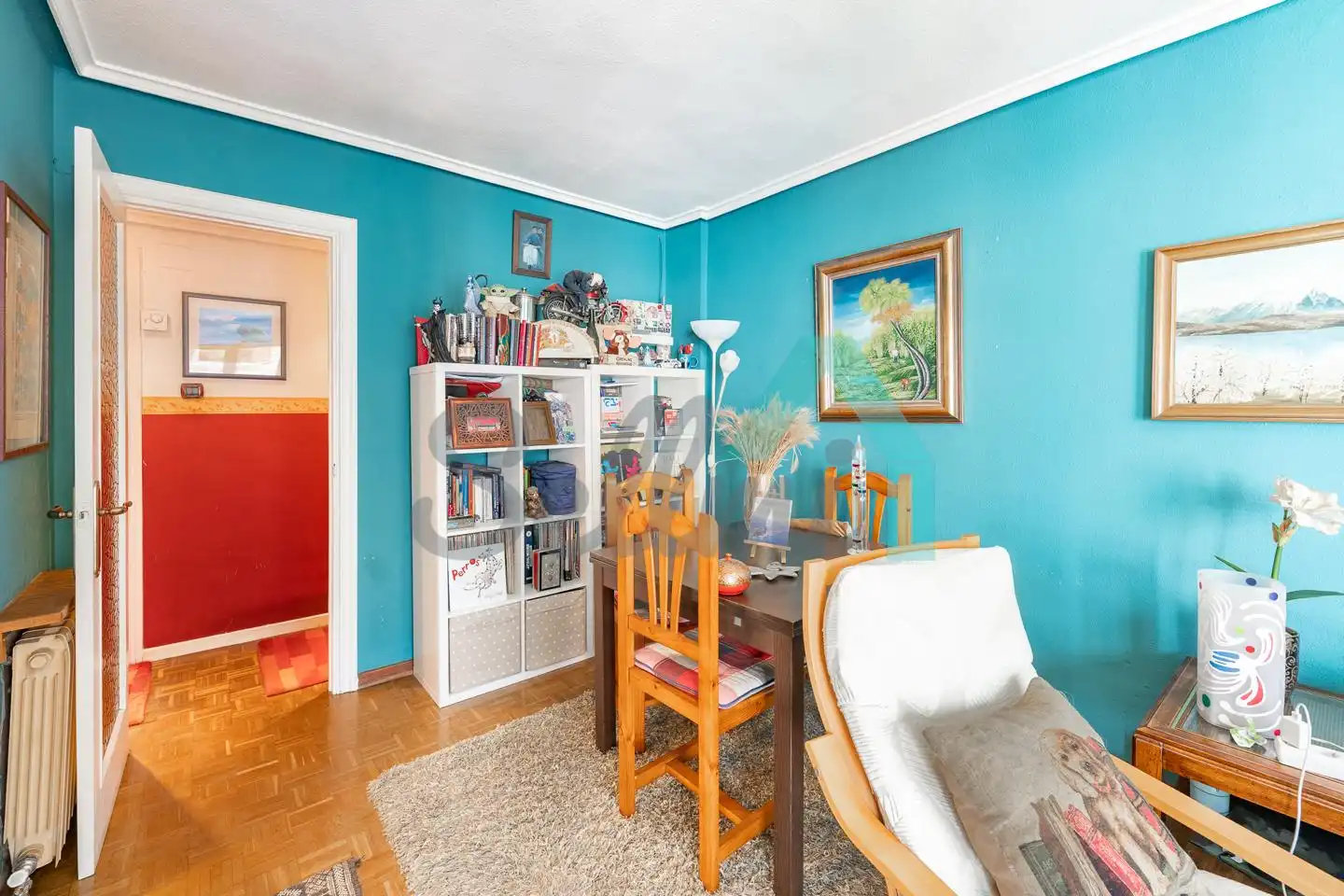 Comedor de Piso en venta en Gijón  con Calefacción, Parquet y Trastero