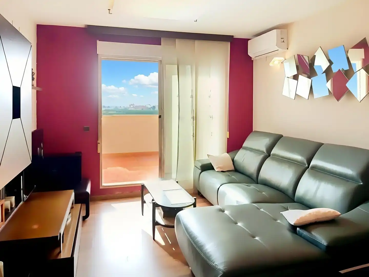 Sala d'estar de Àtic en venda en Massalfassar amb Aire condicionat, Calefacció i Terrassa