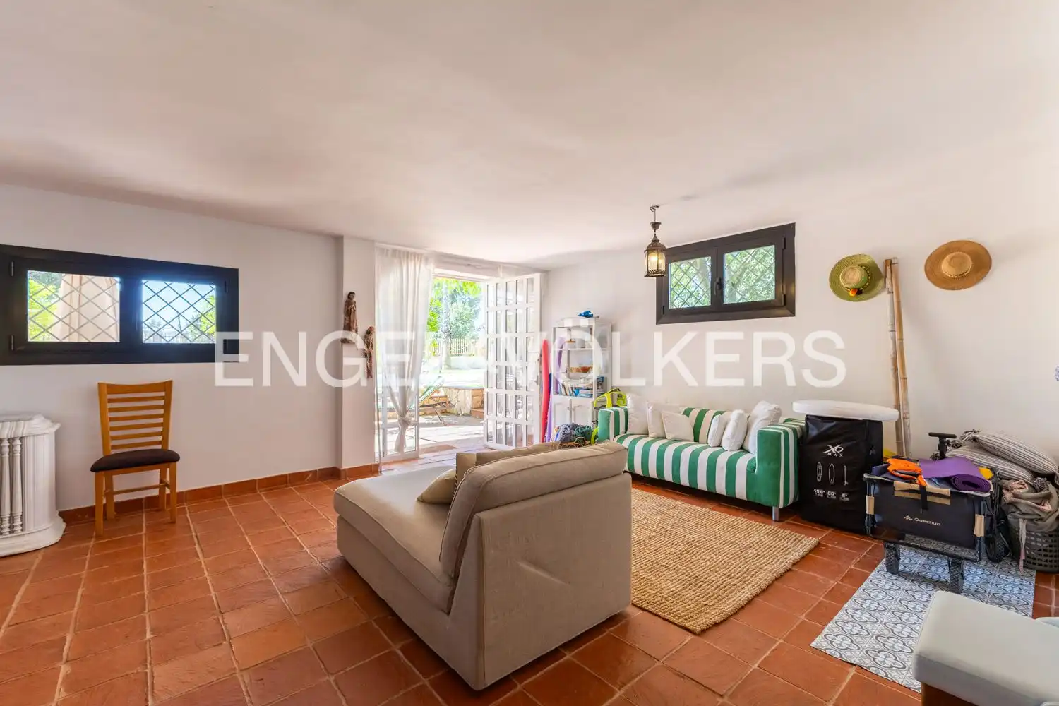 Living room of Houses for rent in Riba-roja de Túria  with Air Conditioner, Heating and Private garden