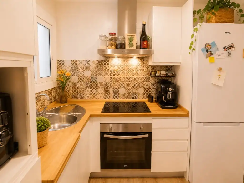 Kitchen of Flat for sale in Vilafranca del Penedès  with Air Conditioner, Heating and Balcony