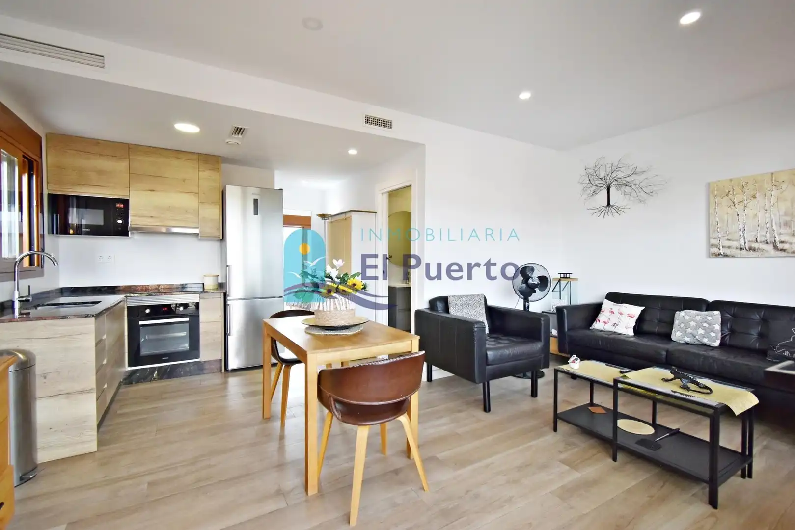 Sala d'estar de Apartament en venda en Mazarrón amb Aire condicionat, Calefacció i Jardí privat