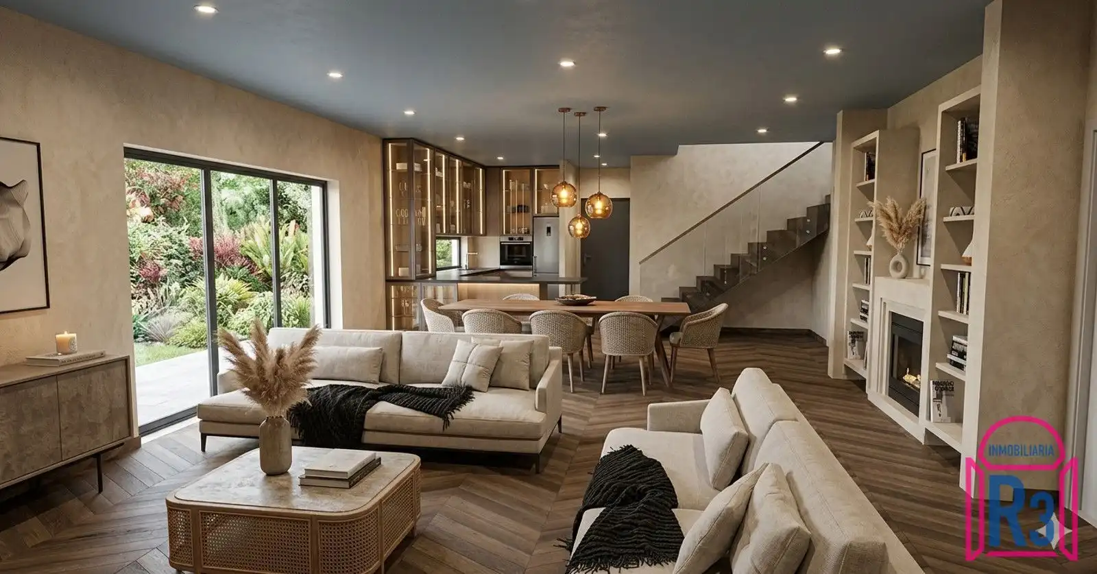 Sala de estar de Casa o chalet en venta en Sariegos con Calefacción y Terraza