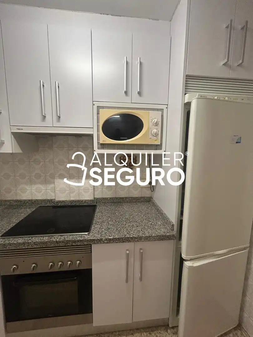 Kitchen of Flat for rent in Granada  with Air Conditioner, Terrace and Furnished