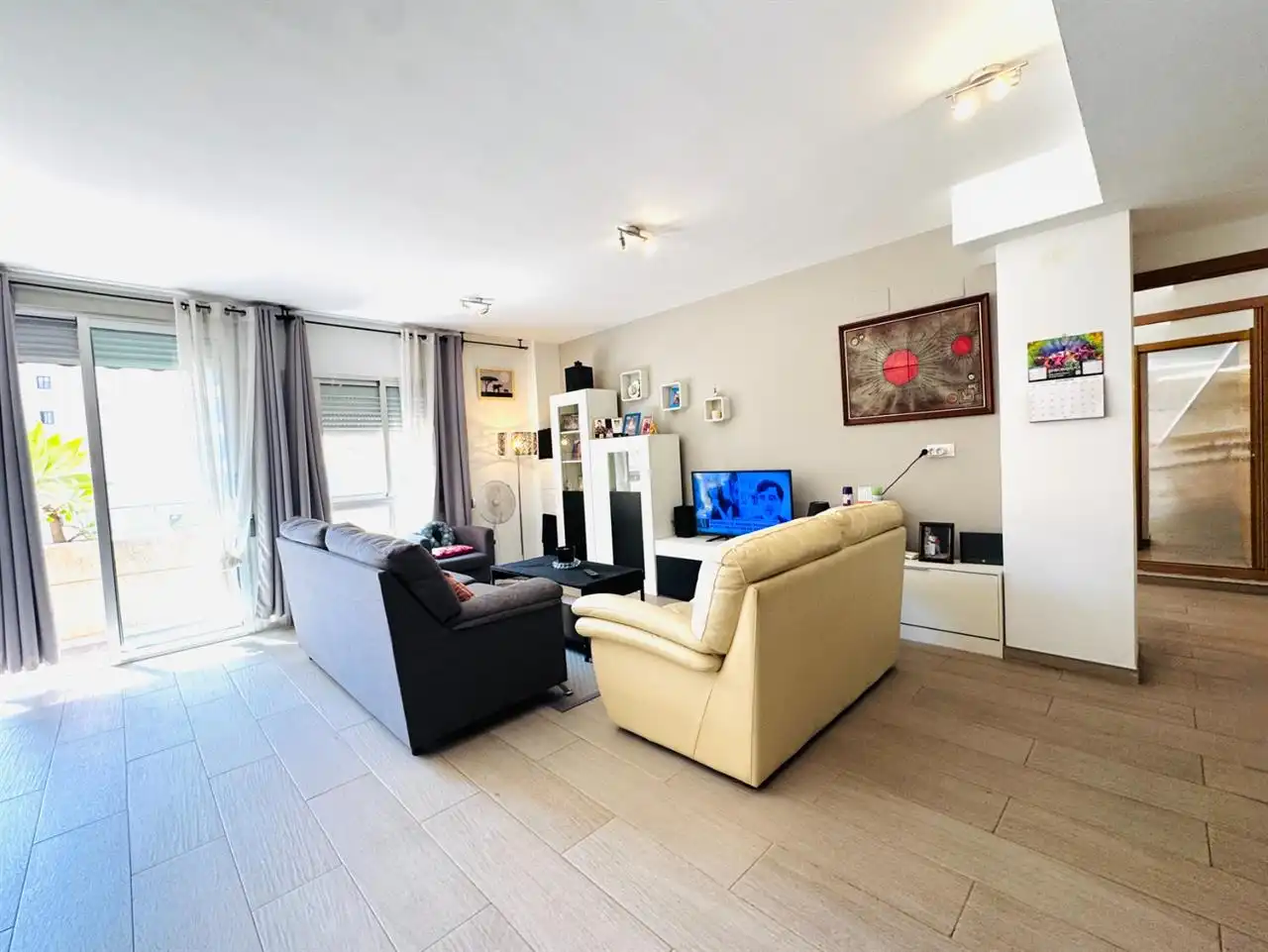 Sala de estar de Piso en venta en Villajoyosa / La Vila Joiosa con Aire acondicionado y Terraza