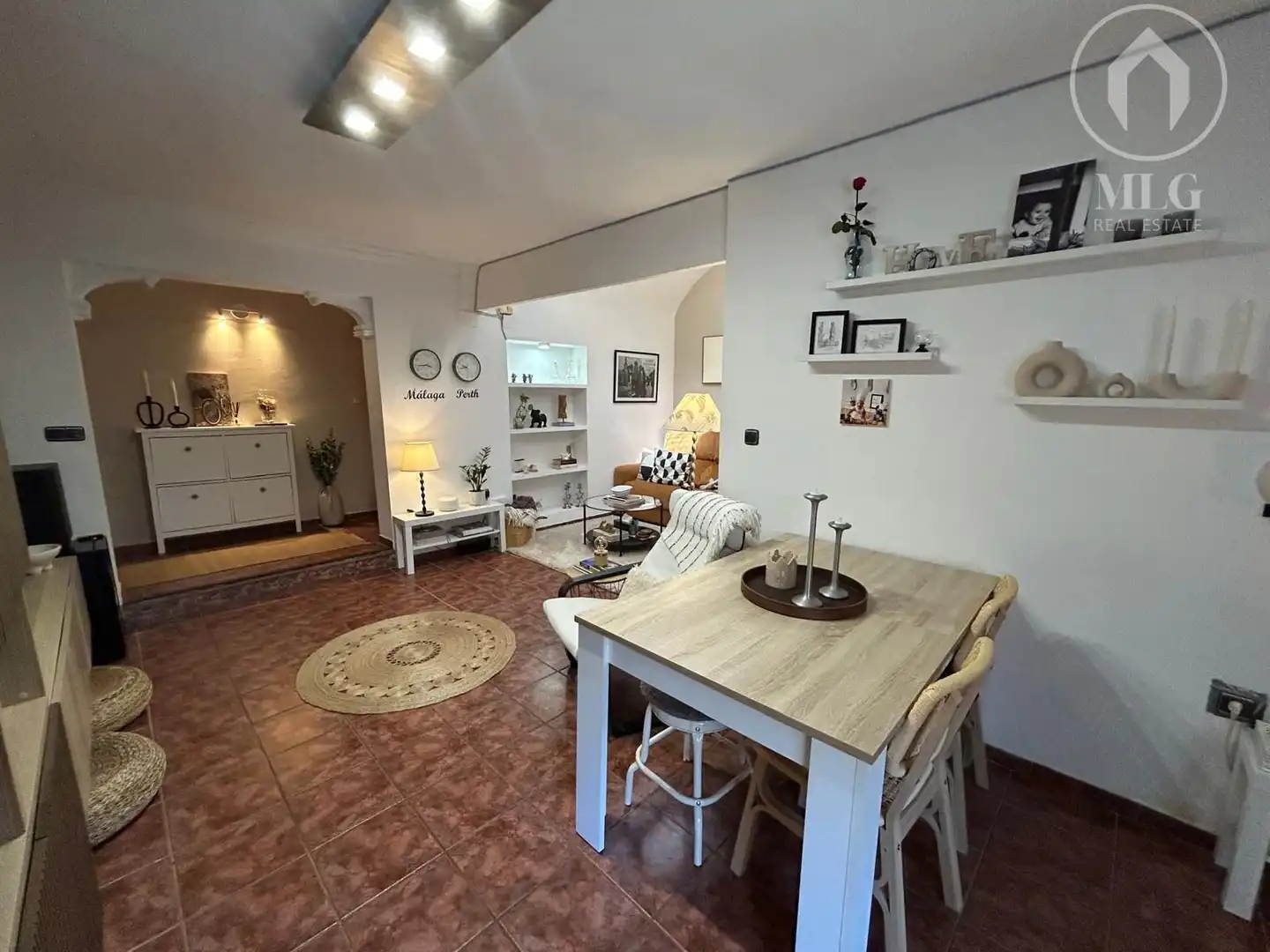 Sala de estar de Casa o chalet en venta en Málaga con Aire acondicionado, Terraza y Trastero