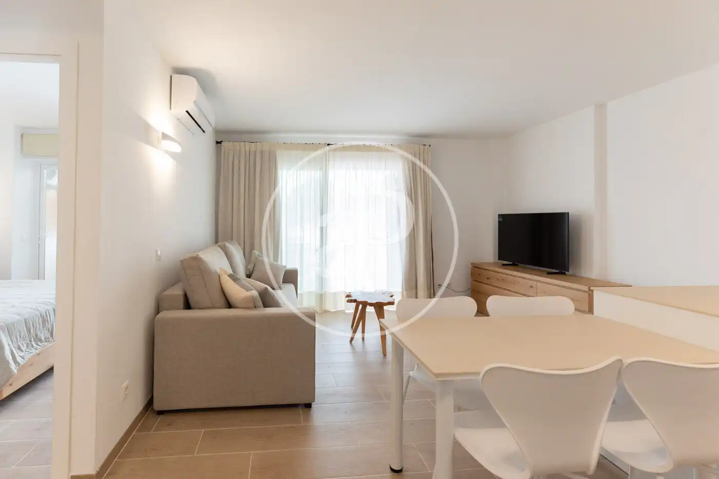 Sala de estar de Piso de alquiler en Son Servera con Aire acondicionado, Calefacción y Jardín privado