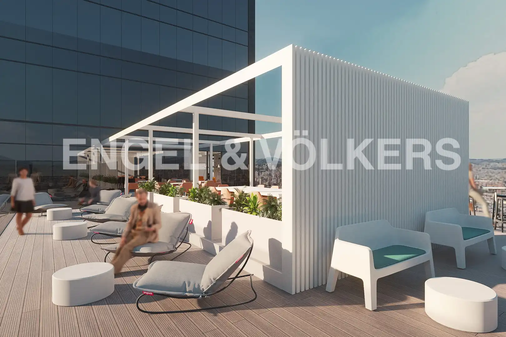 Terraza de Oficina de alquiler en Barcelona con Aire acondicionado y Terraza