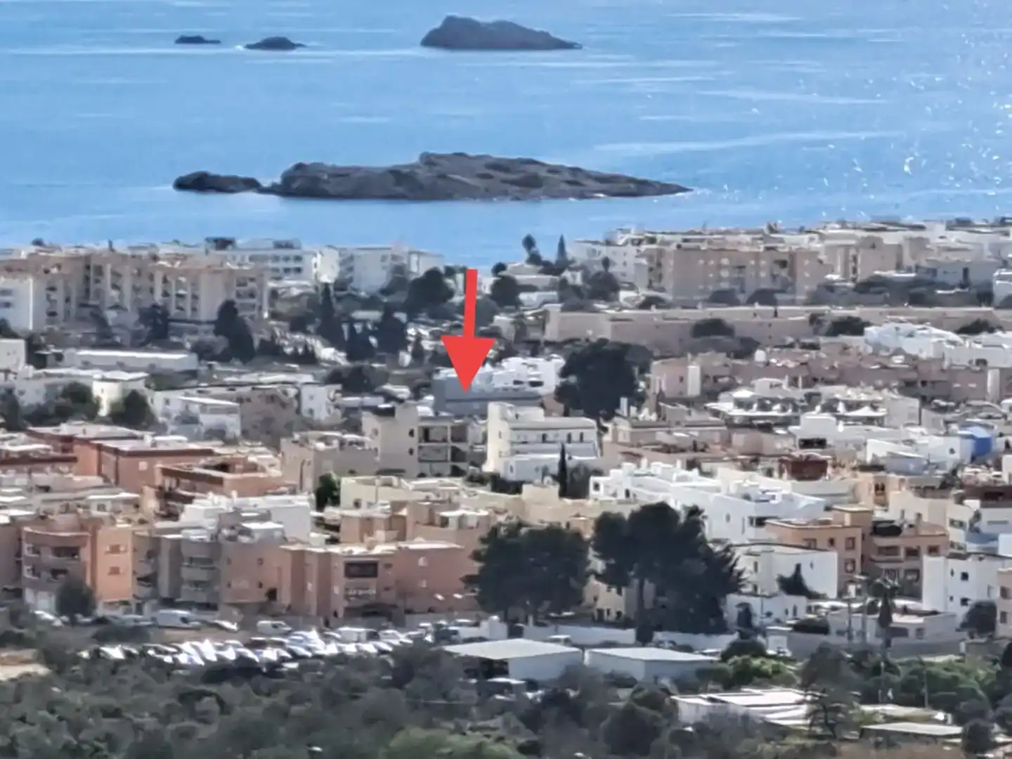 Vista exterior de Ático en venta en Eivissa con Aire acondicionado, Jardín privado y Trastero
