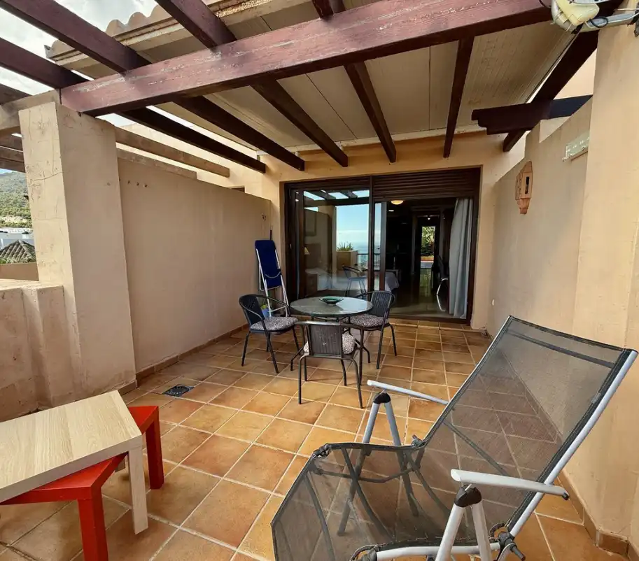 Terrace of Flat for sale in Benalmádena  with Terrace, Furnished and Oven