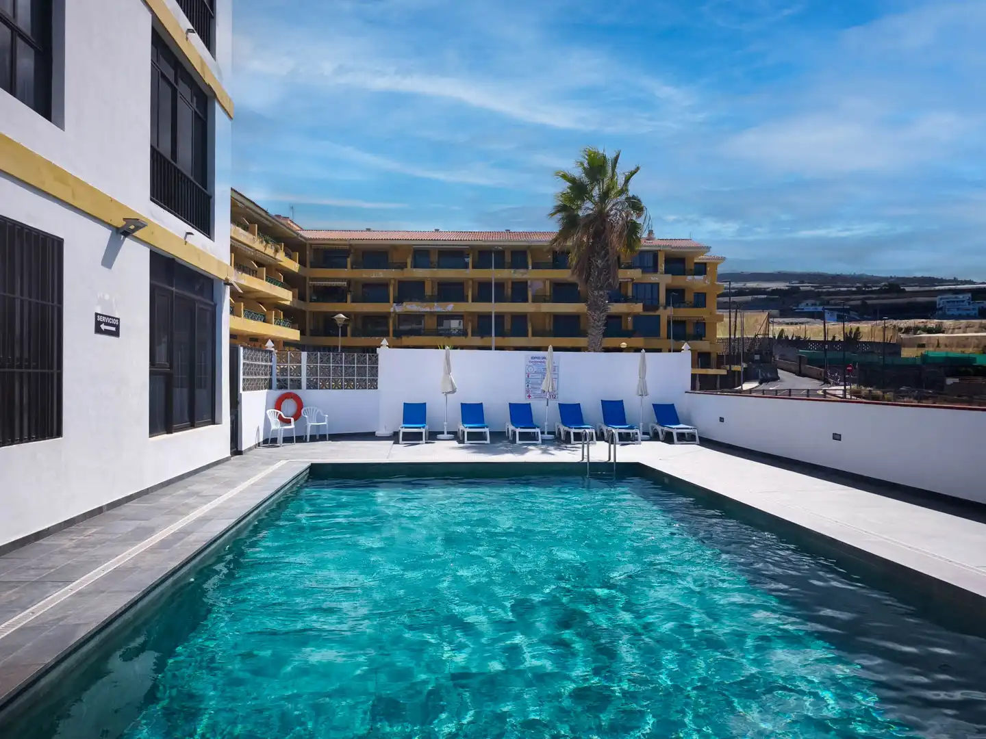 Schwimmbecken von Wohnungen zum Verkauf in Santiago del Teide mit Terrasse, Möbliert und Gemeinschaftspool