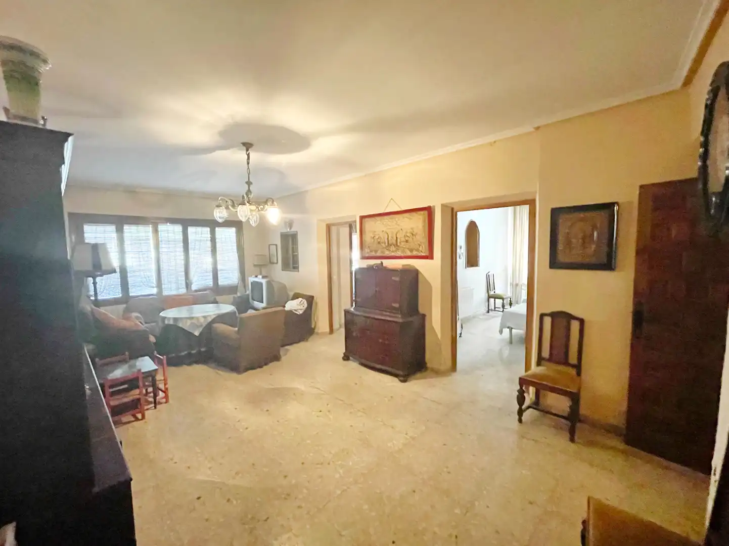 Living room of Houses for sale in Santa María de los Llanos  with Heating, Private garden and Terrace