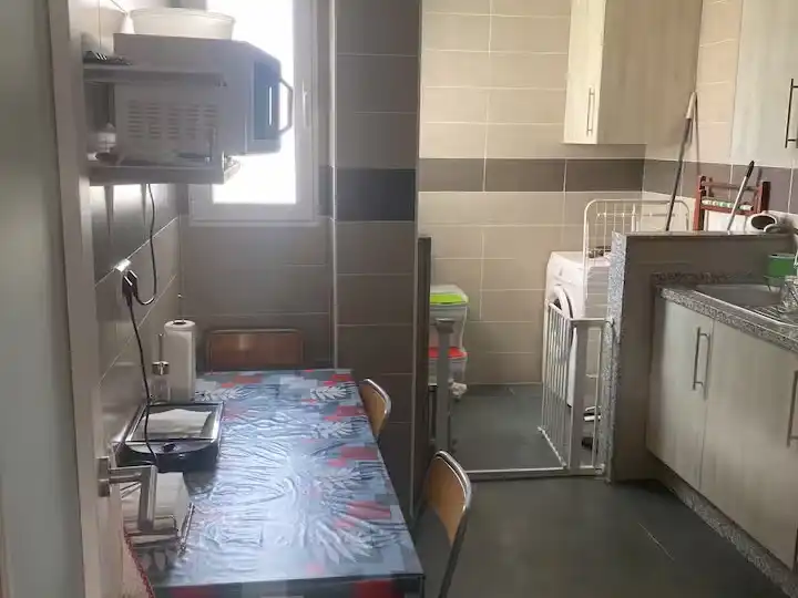 Cuina de Apartament de lloguer en Vera amb Aire condicionat, Terrassa i Moblat
