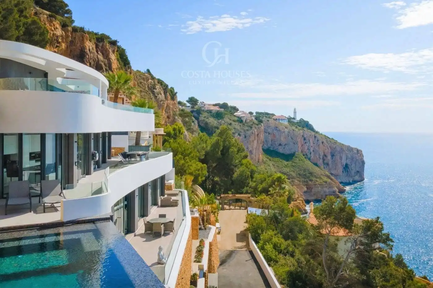 Vista exterior de Casa o xalet en venda en Jávea / Xàbia amb Aire condicionat, Jardí privat i Terrassa