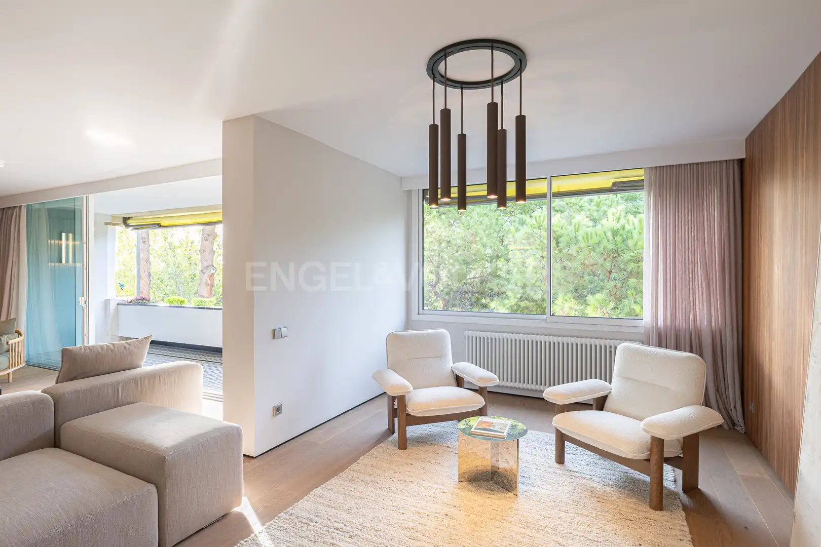 Sala de estar de Piso en venta en Barcelona con Aire acondicionado, Calefacción y Parquet