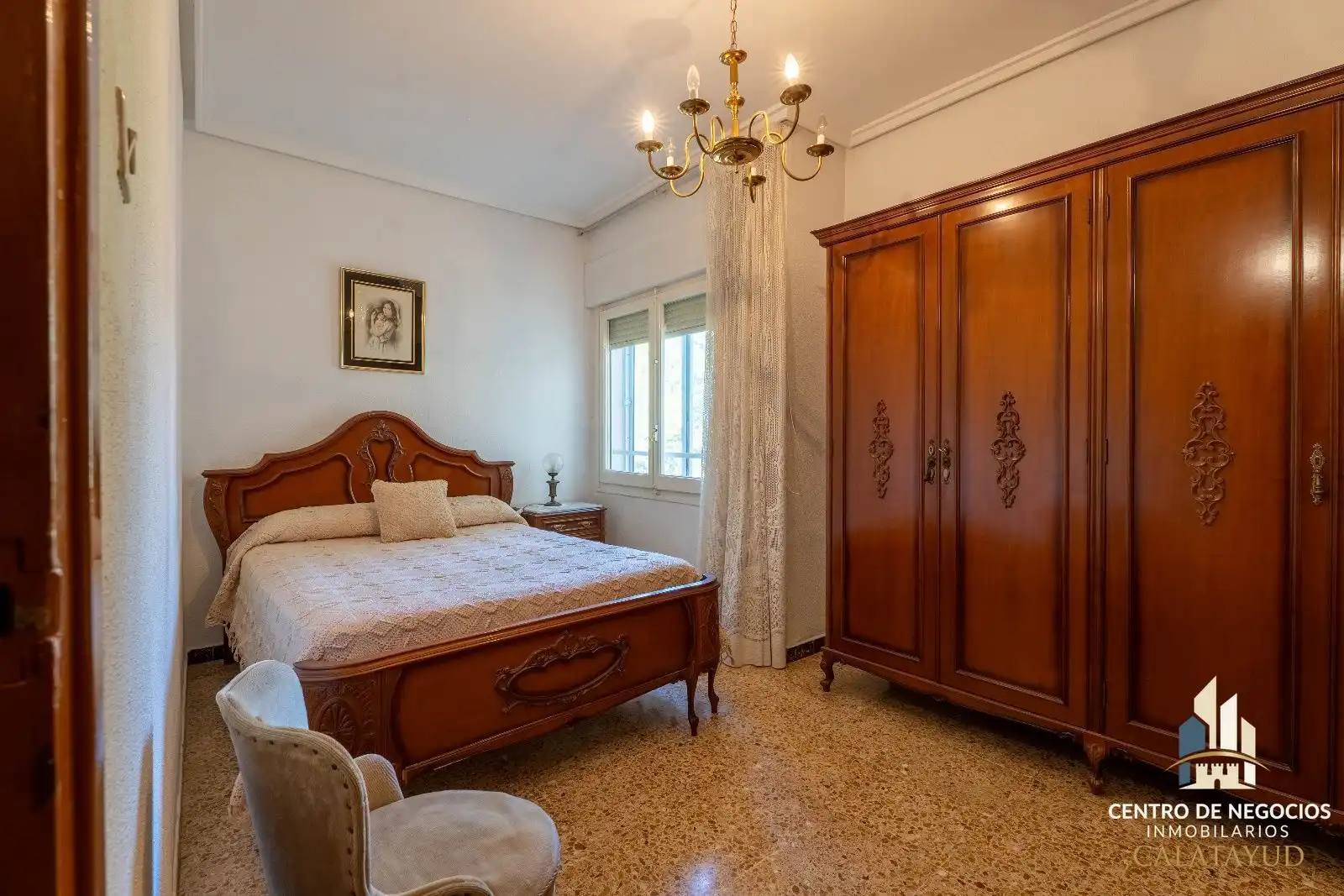 Schlafzimmer von Wohnung zum Verkauf in Calatayud mit Heizung, Terrasse und Möbliert