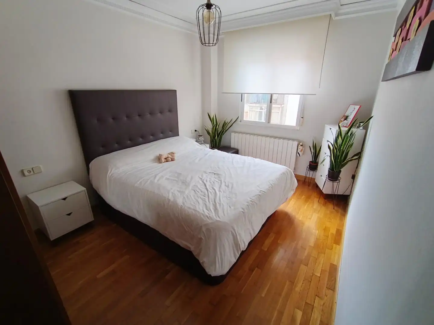 Bedroom of Flat for rent in Albacete  with Air Conditioner, Heating and Parquet flooring