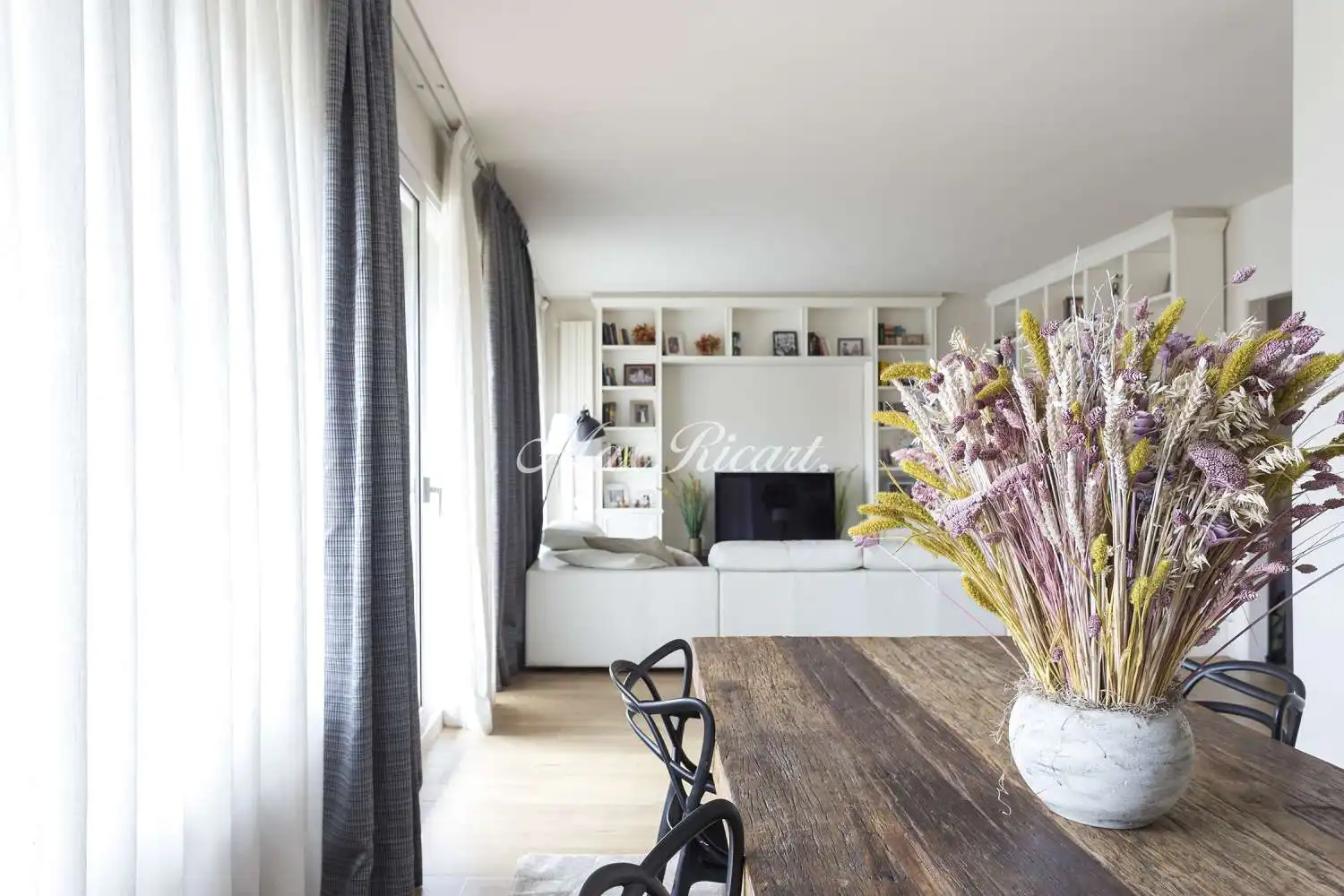 Wohnzimmer von Wohnung zur Miete in Barcelona mit Klimaanlage, Heizung und Terrasse