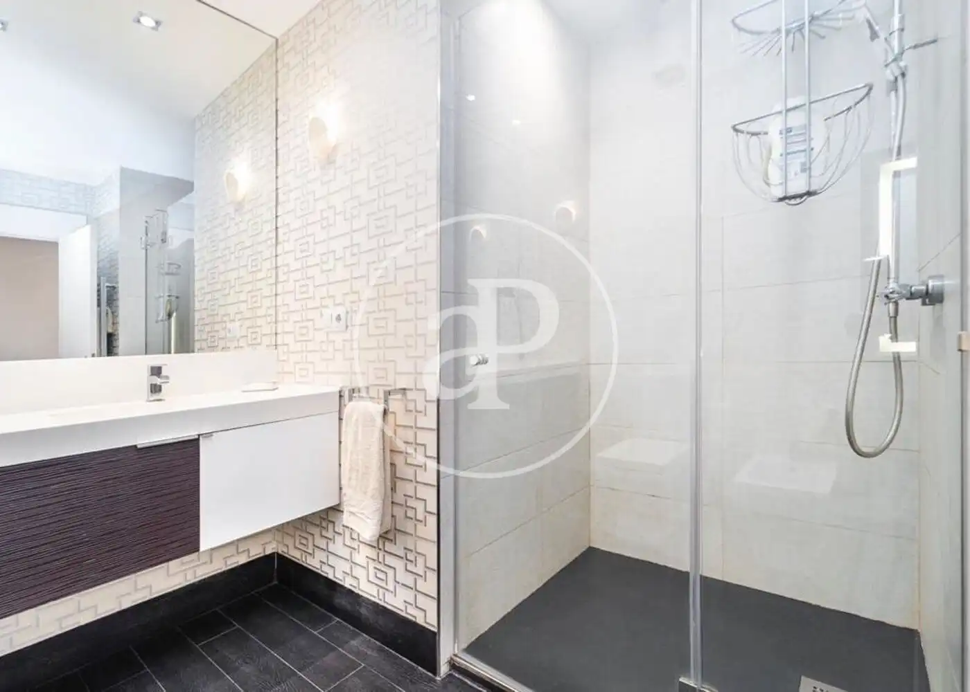 Baño de Piso de alquiler en Madrid con Aire acondicionado y Calefacción