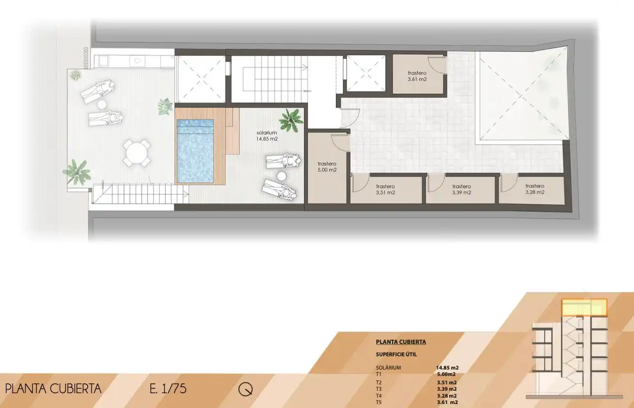 Ático en venta en Santa Pola con Terraza, Trastero y Piscina