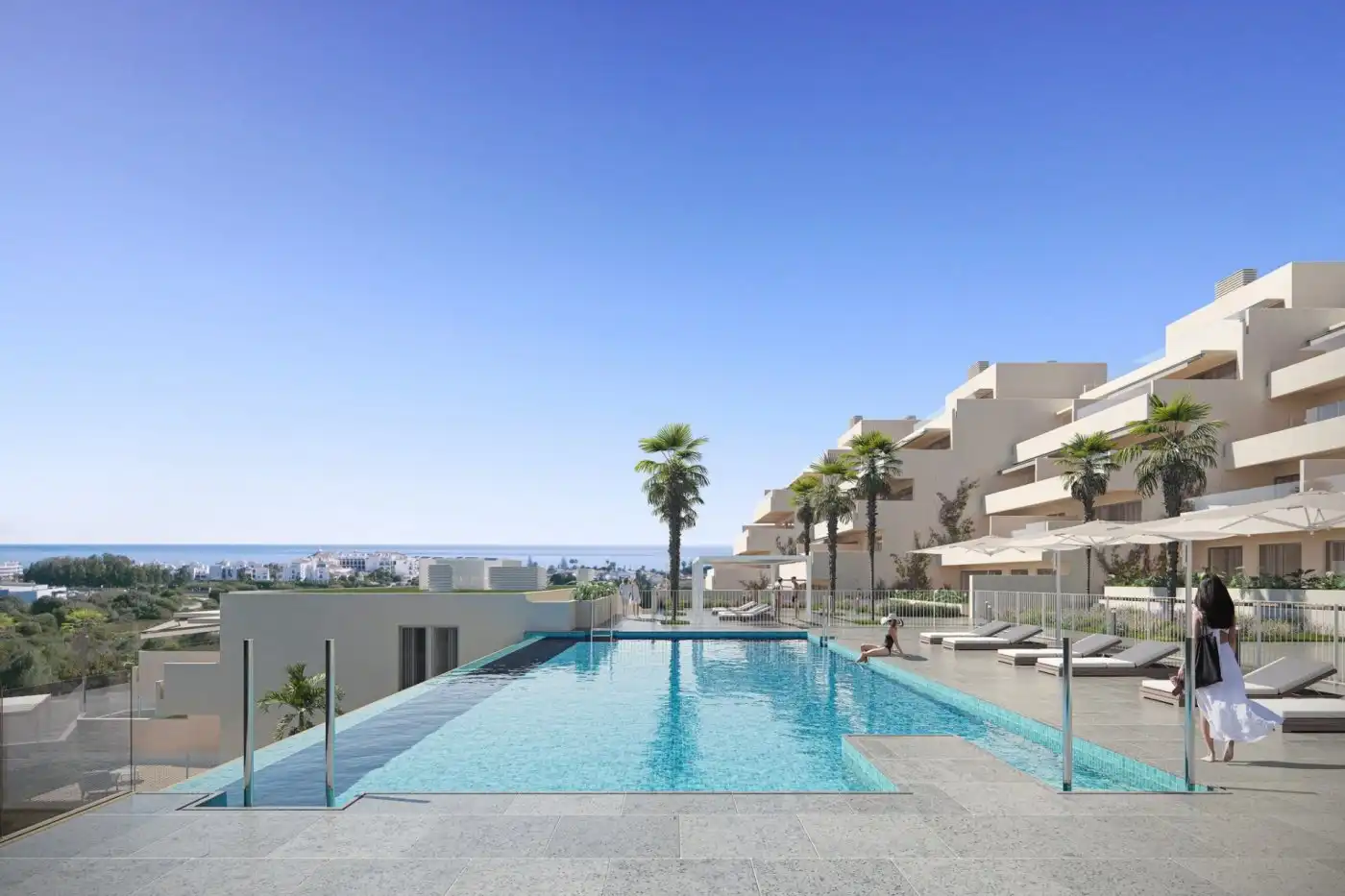 Vista exterior de Ático en venta en Estepona con Aire acondicionado, Calefacción y Terraza