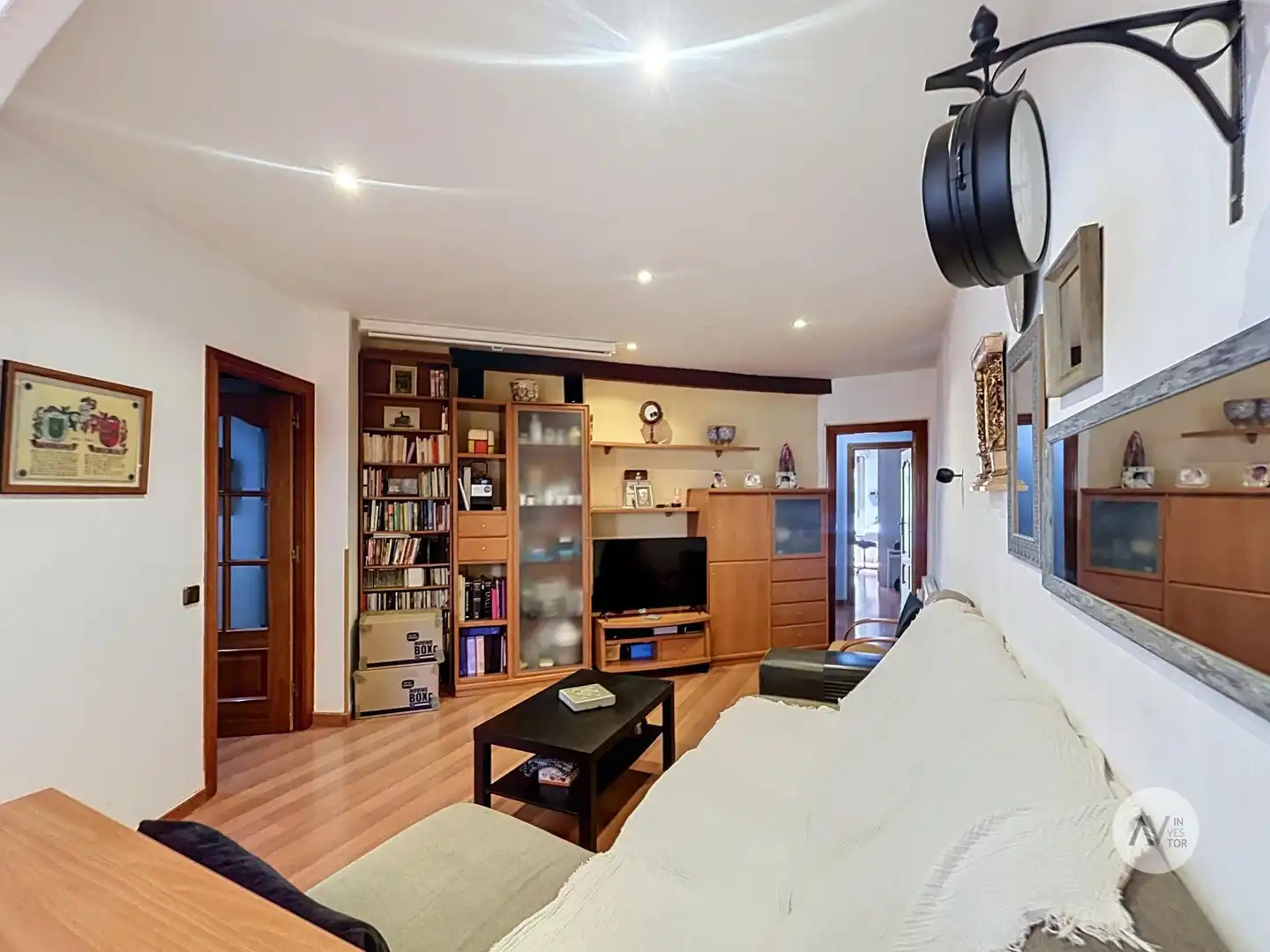Sala de estar de Apartamento en venta en Barcelona con Aire acondicionado, Calefacción y Parquet