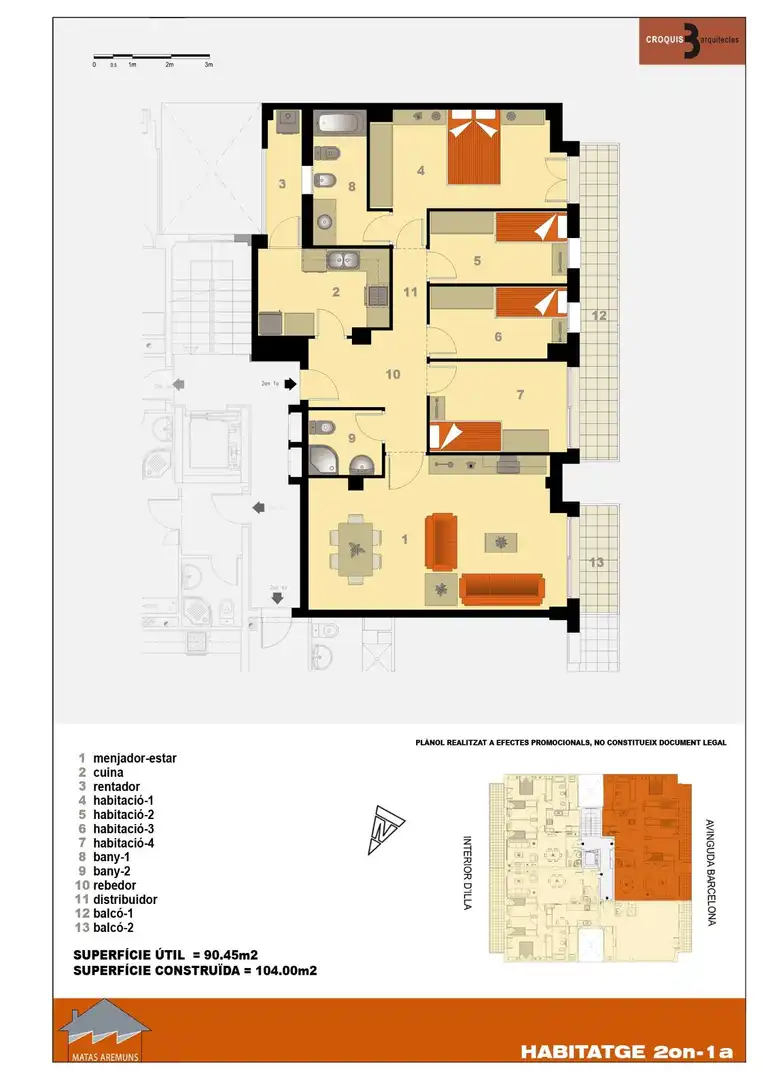 Flat for sale in Molins de Rei  with Air Conditioner, Heating and Furnished