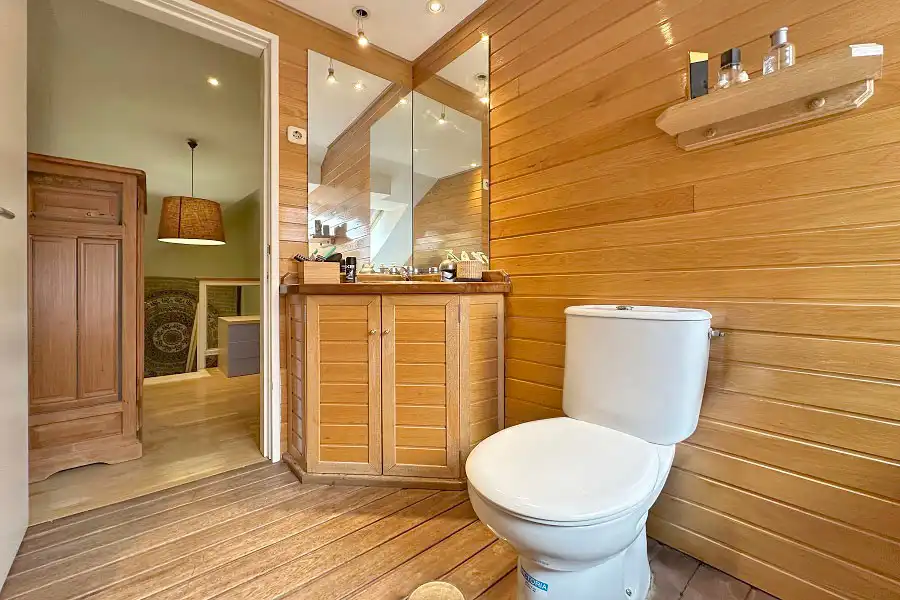 Baño de Dúplex en venta en Torrelodones con Calefacción, Parquet y Horno