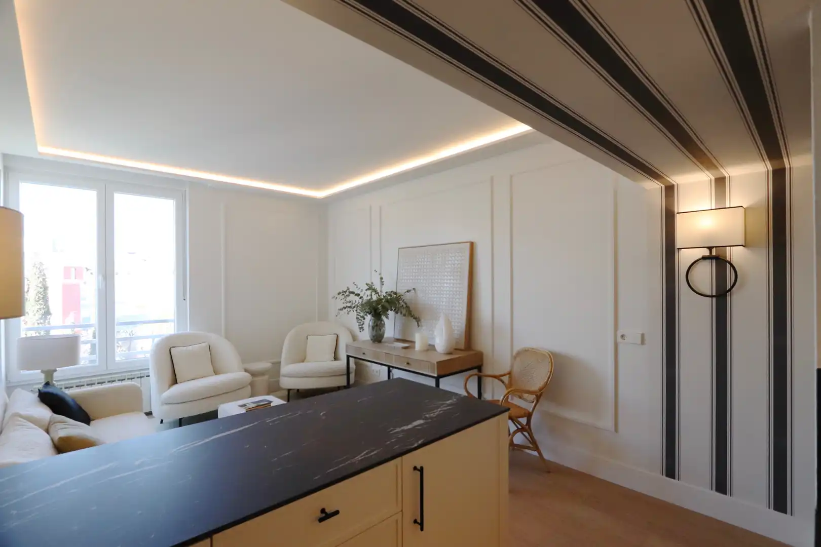 Sala de estar de Apartamento en venta en Madrid con Aire acondicionado, Calefacción y Parquet