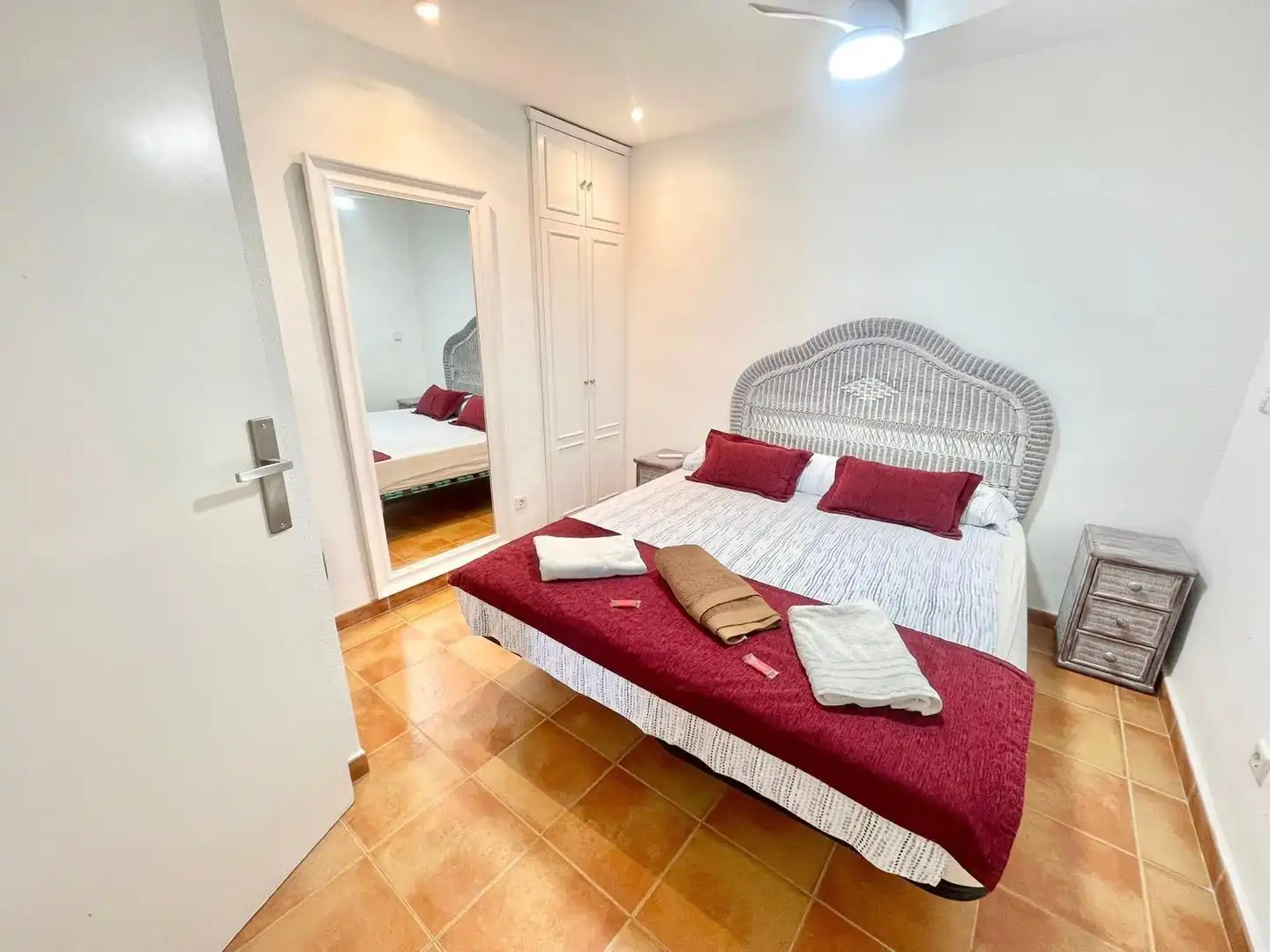 Schlafzimmer von Haus oder Chalet zur Miete in La Manga del Mar Menor mit Klimaanlage, Heizung und Terrasse