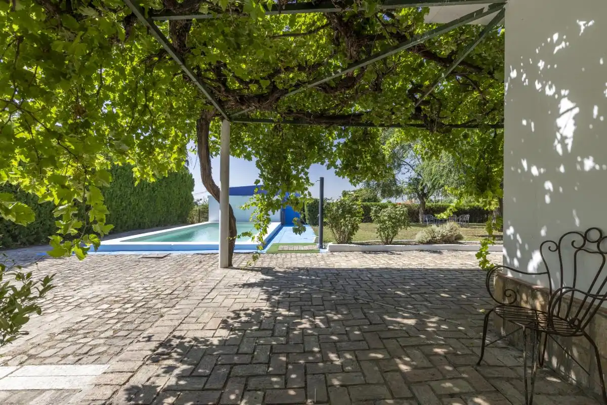 Terrasse von Haus oder Chalet zum Verkauf in Bollullos de la Mitación mit Klimaanlage, Heizung und Privatgarten