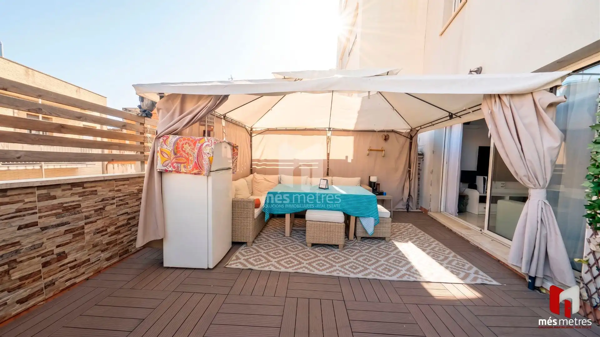 Terrace of Flat for sale in Montgat  with Air Conditioner, Heating and Private garden