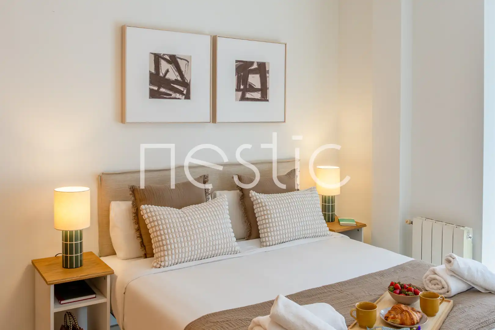 Habitación de Apartamento de alquiler en Madrid con Aire acondicionado, Calefacción y Terraza