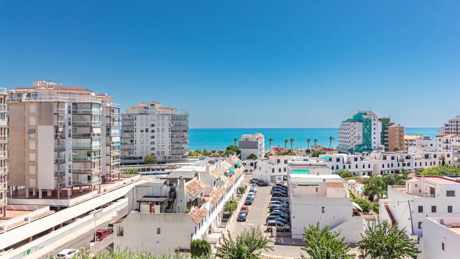 Vista exterior de Apartamento en venta en Peñíscola / Peníscola con Jardín privado, Terraza y Piscina comunitaria