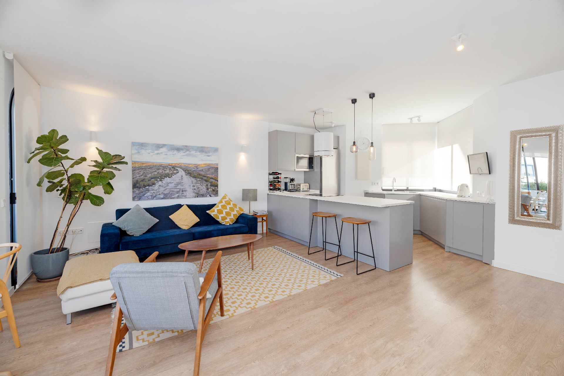 Sala d'estar de Àtic en venda en Marbella amb Aire condicionat, Calefacció i Parquet