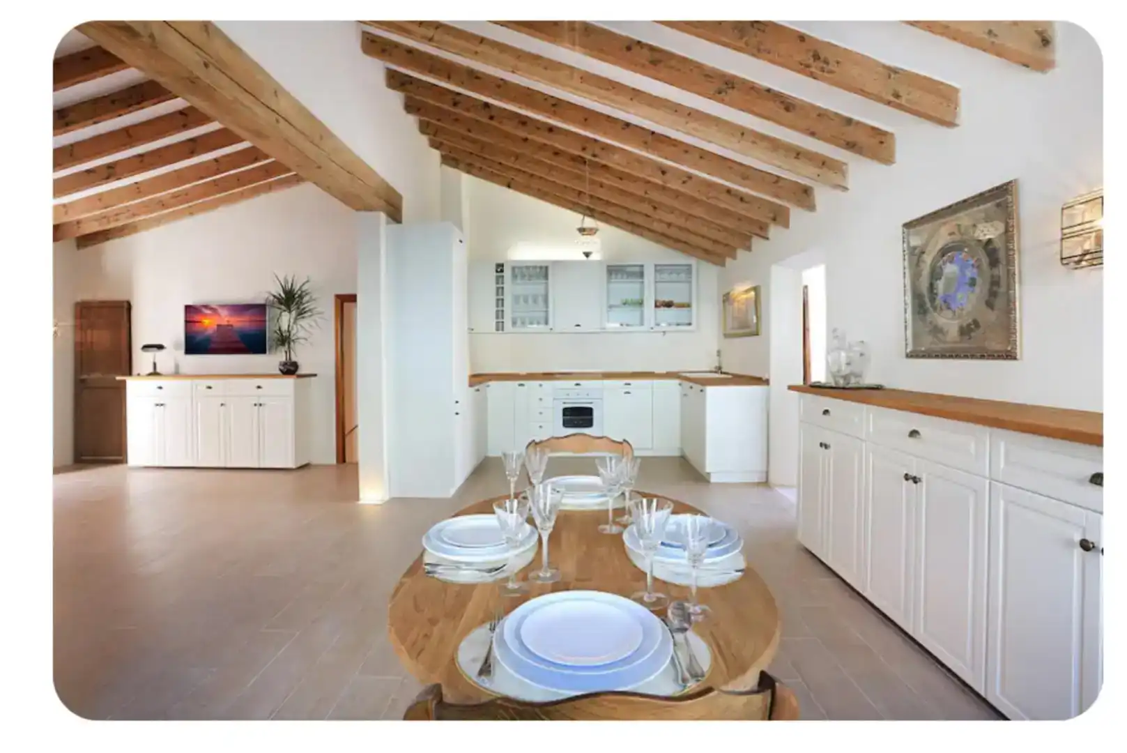 Cuina de Loft de lloguer en  Palma de Mallorca amb Parquet, Moblat i Forn