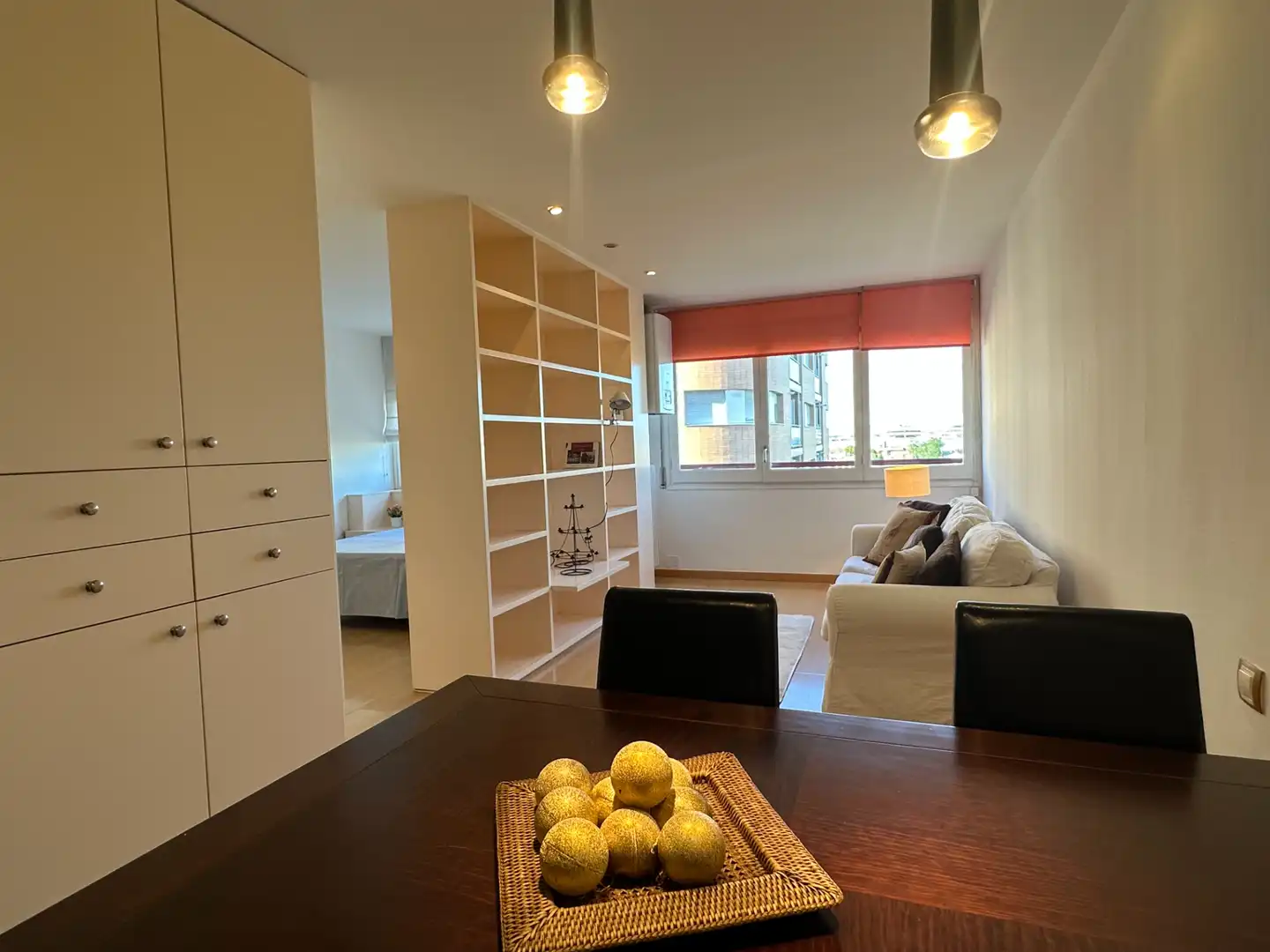 Sala de estar de Piso en venta en Lleida con Calefacción, Parquet y Amueblado