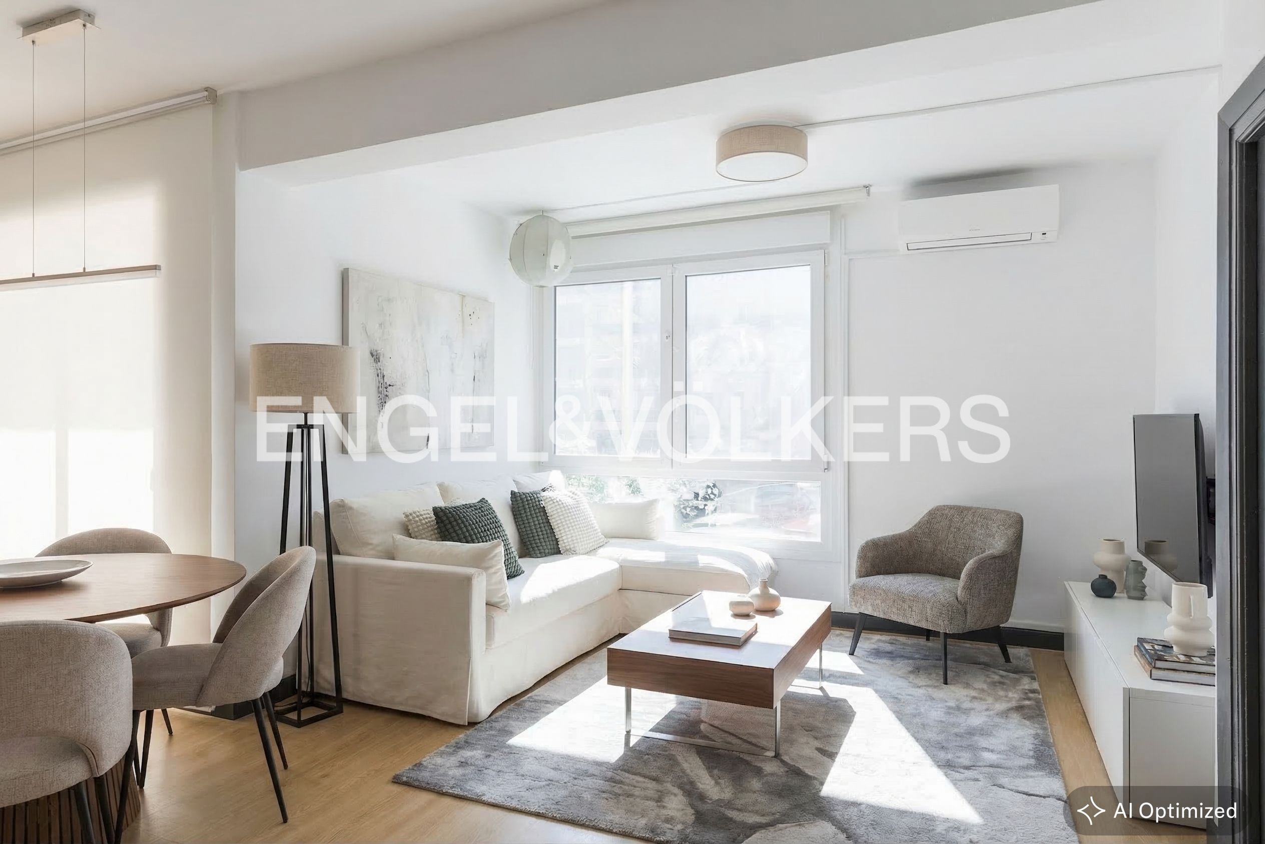 Living room of Flat for sale in  Madrid Capital  with Air Conditioner and Heating