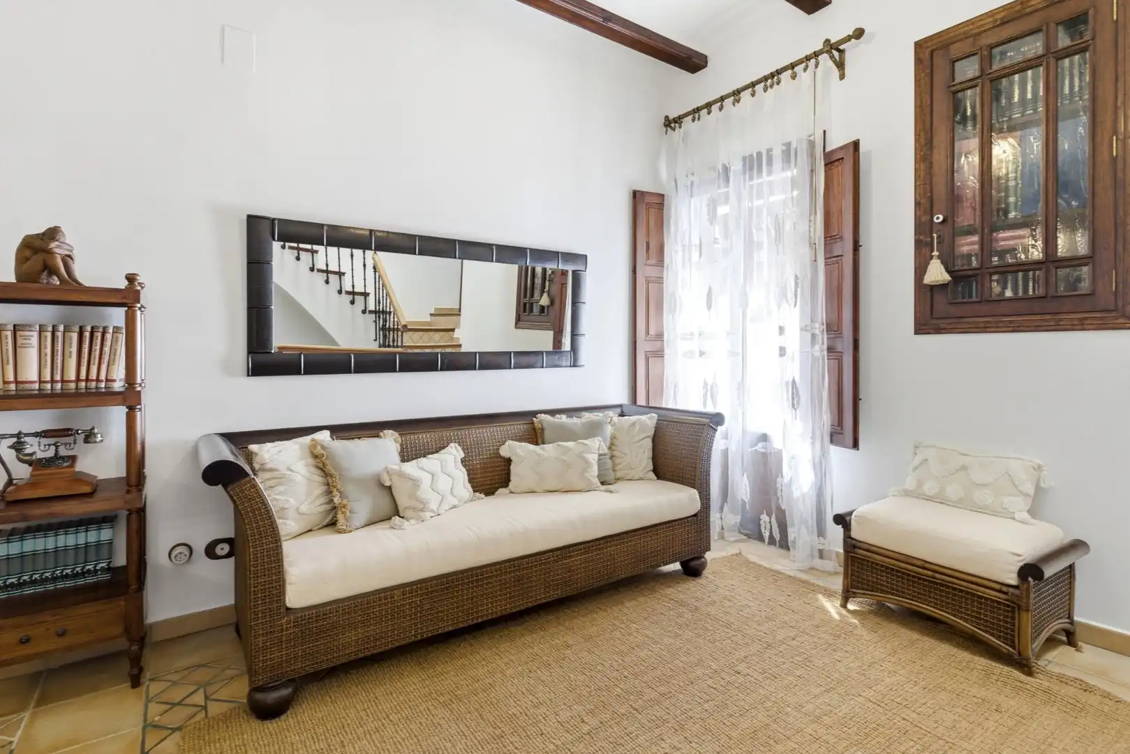 Sala de estar de Casa o chalet en venta en Jávea / Xàbia con Calefacción, Jardín privado y Terraza