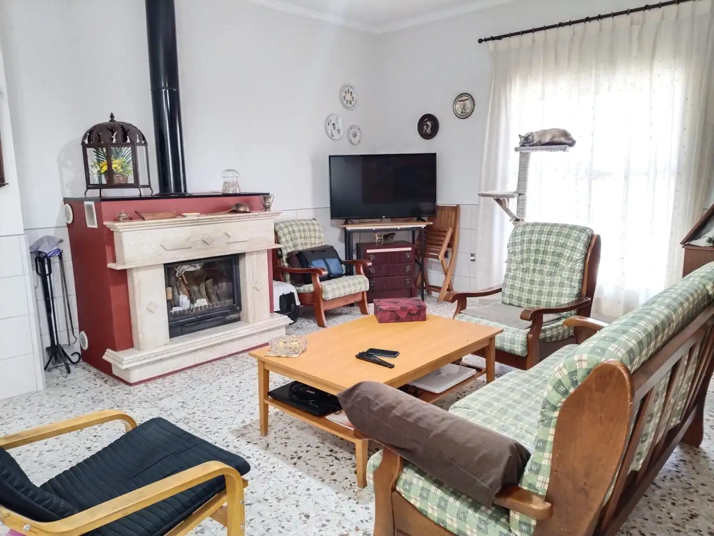 Sala d'estar de Finca rústica en venda en Chipiona amb Aire condicionat, Jardí privat i Terrassa