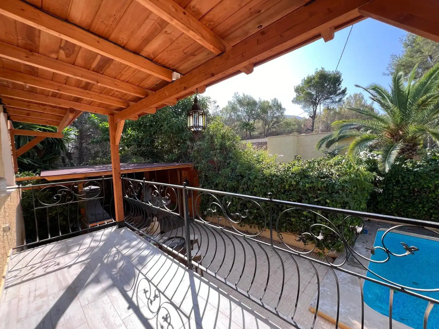 Terrassa de Casa o xalet de lloguer en L'Alfàs del Pi amb Aire condicionat, Jardí privat i Terrassa