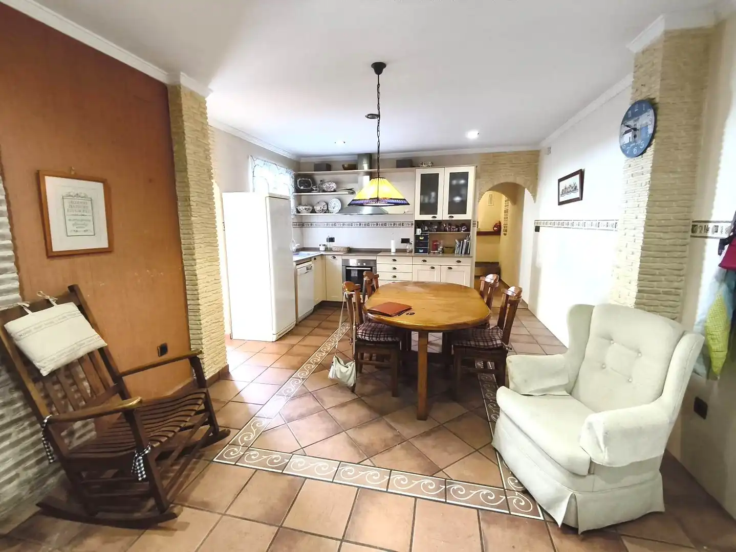 Cuina de Casa adosada en venda en Cartagena amb Aire condicionat, Calefacció i Parquet
