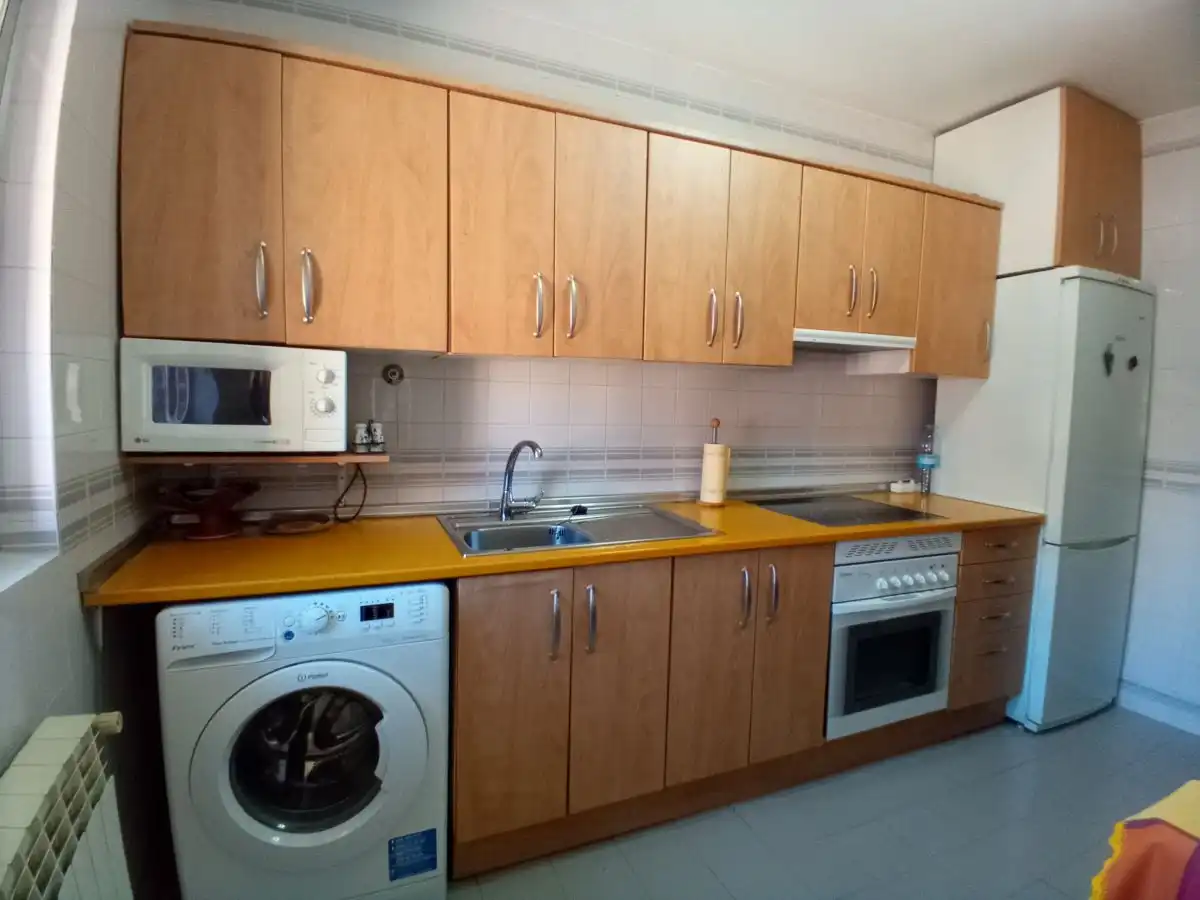 Kitchen of Flat for sale in Valladolid  with Heating, Parquet flooring and Terrace