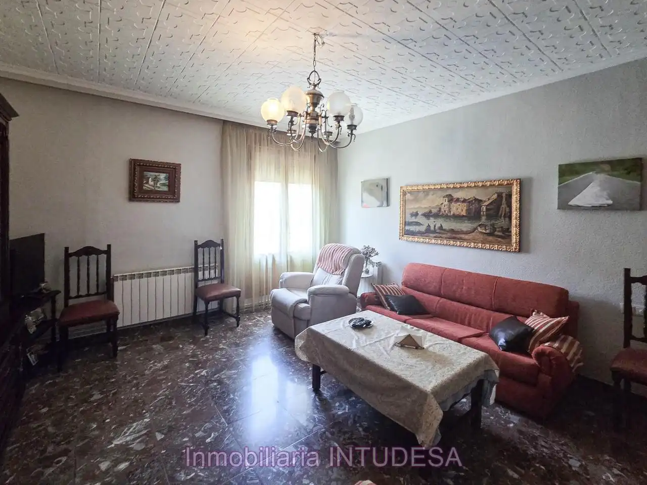 Living room of Houses for sale in Fustiñana  with Heating, Terrace and Storage room