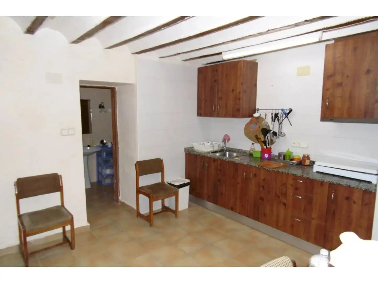 Cocina de Casa o chalet en venta en Fuente Álamo de Murcia con Jardín privado