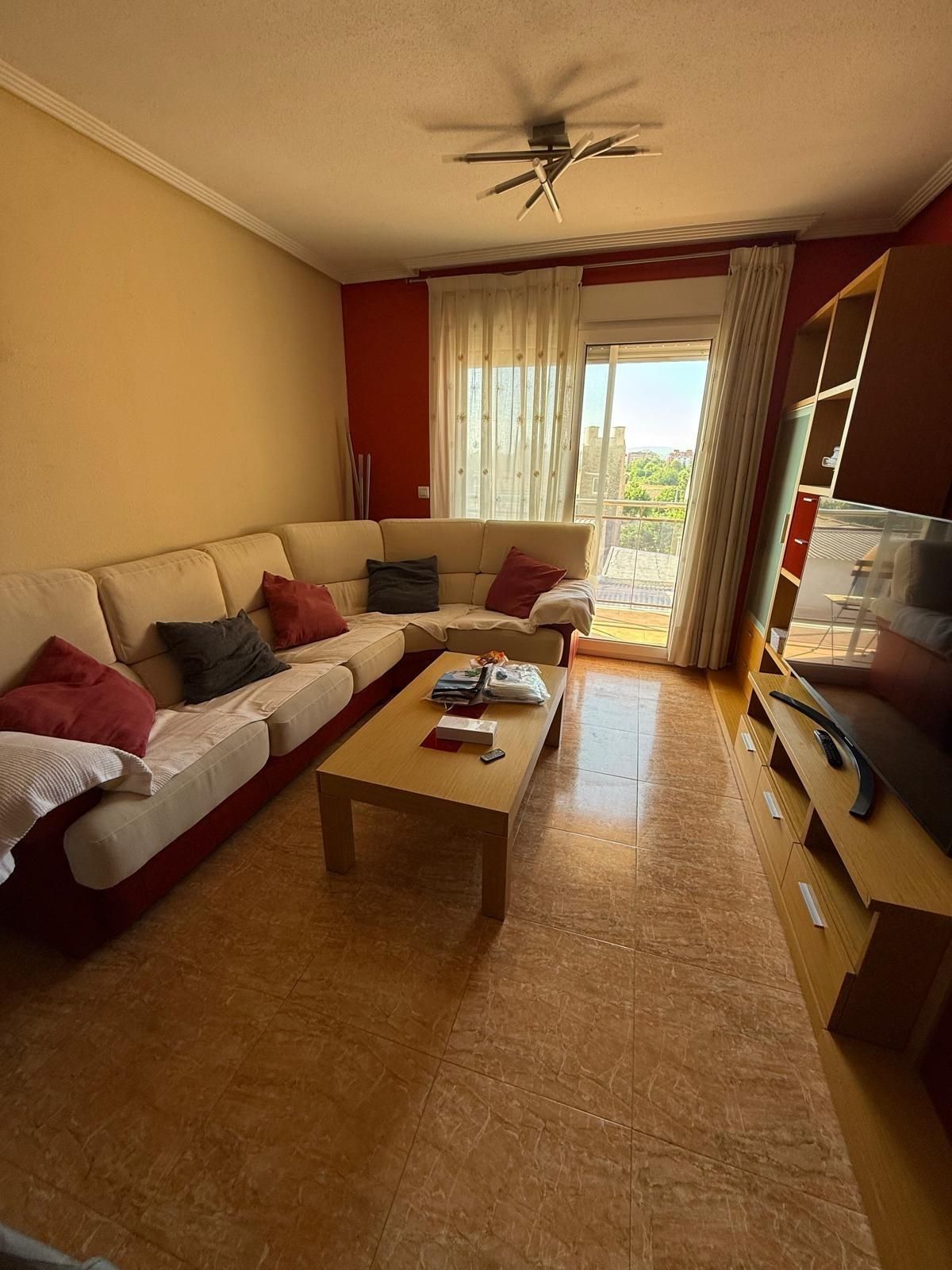 Living room of Flat for sale in  Murcia Capital  with Air Conditioner, Terrace and Storage room