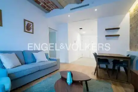 Living room of Flat for sale in Barcelona  with Air Conditioner, Heating and Parquet flooring
