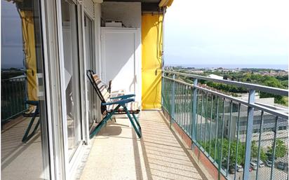 Balcony of Flat for sale in Santa Susanna