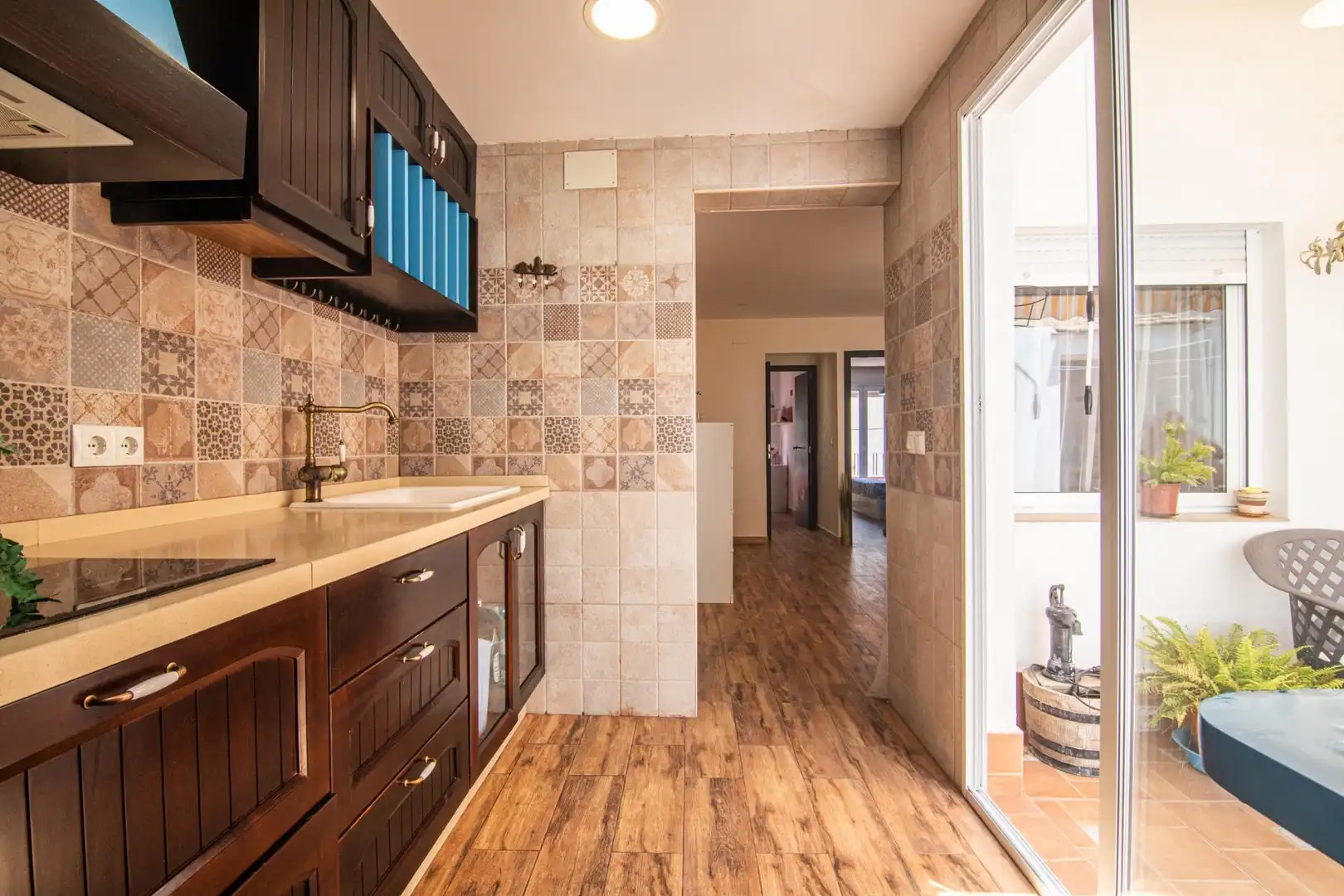 Kitchen of Flat for sale in Elche / Elx  with Furnished and Balcony
