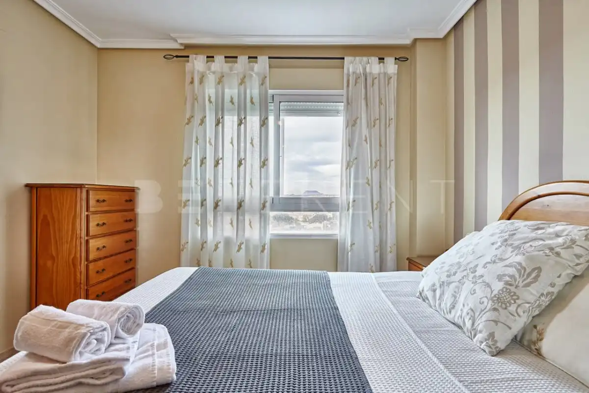 Bedroom of Apartments for rent in El Campello  with Air Conditioner, Heating and Private garden