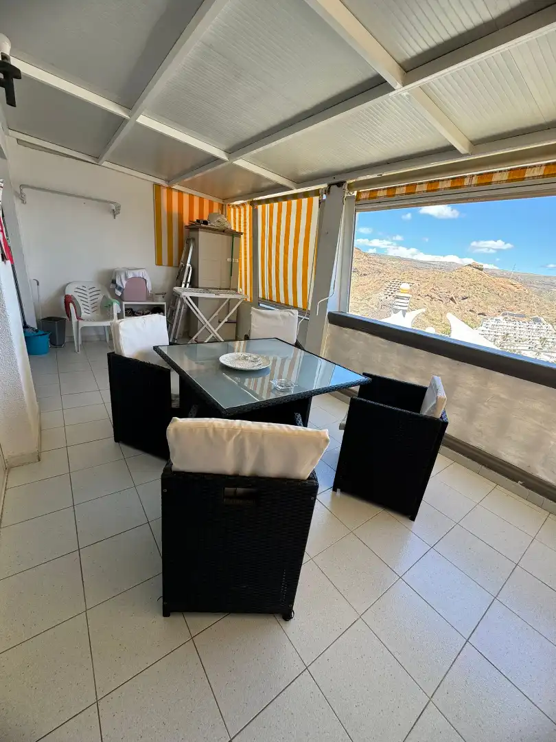 Terrassa de Apartament en venda en Mogán amb Terrassa, Moblat i Rentadora